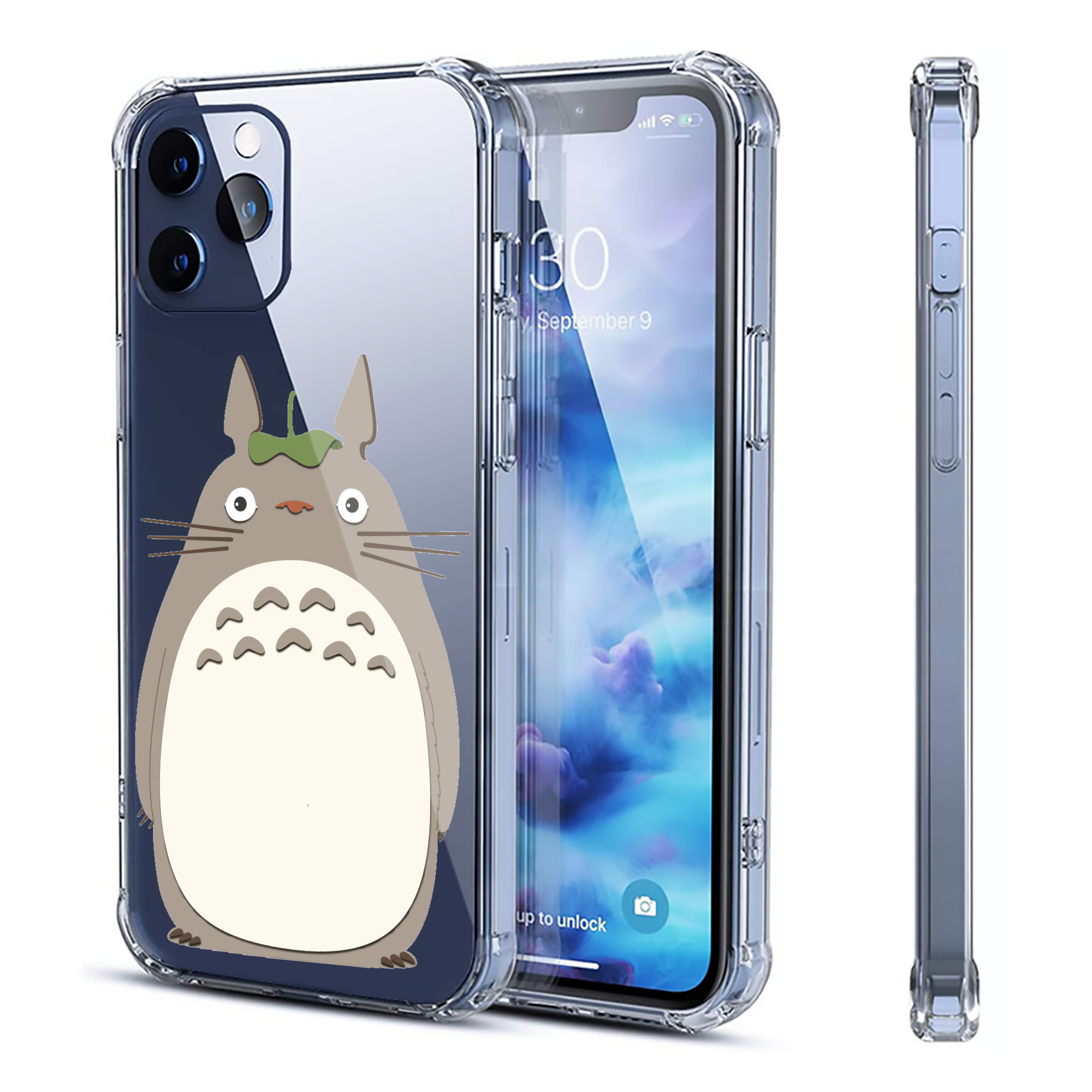 （画像用） となりのトトロ 草壁メイ 草壁サツキ My Neighbor Totoro Satsuki Kusakabe Mei Kusakabe 【iPhone 12シリーズ対応】透明スマホケース（クリアソフトケース）